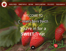 Tablet Screenshot of cormiersberrypatch.com